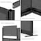 Luxor Expanse Modular Wall Room Divider System - Black Frame - 70" x 70" Starter Wall MW-7070-FCGB - alternate 3